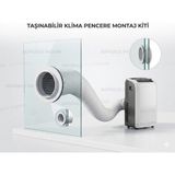 Sp Süpürge Pazarı Daylux DPCY35BM Mobil Klima Hortumu Pencere Kiti ve Aparatları