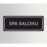 Spa Salonu - Ofis Departman Kapı Isimliği, Yönlendirme Levhası 24X9 cm 4mm - 24 x 9 cm - 1 Adet