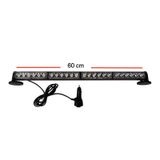 Space 4'lü Tepe Çakar Lamba Mıknatıslı 12-24v Kırmızı-Mavi 59 Cm / LAPA116