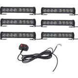 Space 6'lı 48 LED Çakar Lamba Sarı-Beyaz 12-30V / LAPA545-1