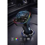 Space Bear Bluetooth FM Transmitter Araç Kiti, Hızlı Şarj, USB, Type-C, Dahili Mikrofon, Yüksek Ses Kalitesi