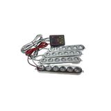 Space Çakar Lamba 6X4 Led Kırmızı Mavi 12-24V / Lapa536-3