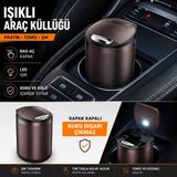 Space Işıklı Küllük -Tuşla Açmalı Kahve / ICKU61-1