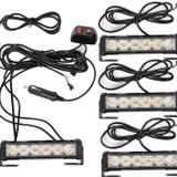 Space LAPA196 Power LED 4'lü Sarı Beyaz 12-24 V Çakar Lamba