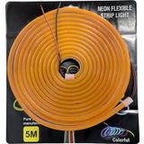 Space Neon şerit led 12v 8x16 mm 5 metre kesilebilir bağlantı aparatlı turuncu / LAAM438