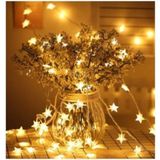 Space Shop Egitimstandi Dekoratif 5 Metre 20 Adet Yıldızlı Ip LED Işık - Fişli Yıldız LED Süs Günışığı - Beyaz - 1 - 10 W