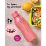 Space Shop Tupper Tupperware Eco Suluk Matara Su Şişesi Kolay Kapak 750 ml Pembe - 6GA-Pembe - 107 Adet