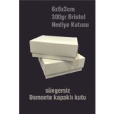 Spacepiks 24 Adet Beyaz Hediyelik Karton Kutu Yılbaşı'na Sevgiliye Takı Kutusu Demonte Sevk 8x6x3cm