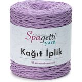 Spagetti Yarn Açık Lila Kağıt İplik Şık ve Modern Aksesuarlar İçin Bej Renkli Malzeme