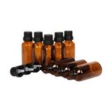 Spain 20 Adet 20 ml Medikal Kahverengi Boş Kehribar(AMBER) Cam Şişe ( Içten Damlalıklı 20 Cc )