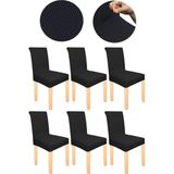 Spandex Mikro Petek Kumaş Likralı Lastikli Tüylenmez 6'Lı Sandalye Kılıfı Kaliteli Sandalye Örtüsü