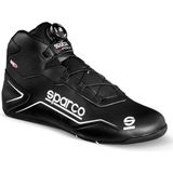 Sparco K-Pole Wp Karting Ayakkabısı Su Geçirmez Siyah Erkek 38 Numara Düz Tabanlı