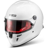 Sparco Stealth Rf Fia Onaylı Kask Beyaz M Beden Kırmızı Ped BRH0007B0W0900M - Beyaz - Kırmızı