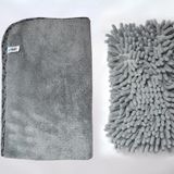 Spark 2316 Mikrofiber Büyük Boy Peluş Oto Kurulama Bezi ve 7040 Yıkama & Temizlik Süngeri 2'li Set