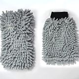 Spark 2'Li SET Mikrofiber Şönil Oto Yıkama Süngeri ve Şönil Temizlik & Kurulama Eldiveni