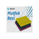 Spark (3 Adet) Mikrofiber Temizlik Zor Kir ve Yağları Temizleyen Mutfak Bezi 36x32 cm.