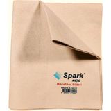 Spark 50X60 Cm Mikrofiber Güderi Oto Kurulama ve Temizlik Bezi Hardal-Bej Renk ile Etkili Temizlik