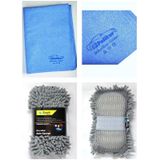 Spark 7040 Şönil Oto Yıkama Süngeri Ve Polikur 3356 Mikrofiber Güderi Oto Kurulama Bezi 2'li Set