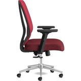 Spark Ofis Sandalyesi Ergonomik Sırt Destekli Çalışma Koltuğu Başlıksız File Sırt (Kırmızı) - Standart - Çok Renkli