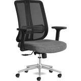 Spark Ofis Sandalyesi Ergonomik Sırt Destekli Çalışma Koltuğu Başlıksız File Sırt (Siyah Krom) - Standart - Çok Renkli