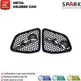 Spark Oto Aksesuar Dacia Duster 2010-2017 Yıl Aralığı Uyumlu Metal Kelebek Cam 2 Parça