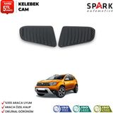 Spark Oto Aksesuar Dacia Duster 2018-2024 Yıl Aralığı Uyumlu Plastik Kelebek Cam 2 Parça
