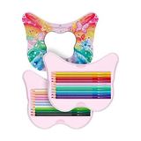 Sparkle Boya Kalemi, 20 Li, Kelebek Şeklinde Metal Kutu, Efektli ve Pastel Renkler, Kırılmaya Dayanıklı Uçlar, Özel Kelebek Etiketi Içerir