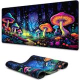 SparkLia Oyun Mouse Pad, Blacklight Su Geçirmez Büyük Kaymaz Kauçuk Tabanlı Fare Altlığı, Karanlıkta Parlayan Masa Pedi, 80 x 30 cm, Mantar