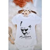 SPARKLY BABY Organik %100 Pamuklu Atatürk Baskılı Bebek Body Çıtçıtlı Badi
