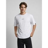 Sparrow Erkek Oversize %100 Pamuk Bisiklet Yaka Baskılı Basic Tişört - Beyaz - 2XL