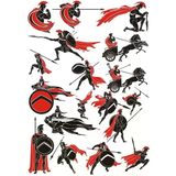 Spartalı Sticker Set 20 Parça Telefon, Tablet, Defter, Laptop Sticker