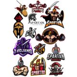 Spartan Savaşçı Sticker Set-1 13 Parça Telefon, Tablet, Defter, Laptop Sticker