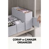 Spartek home textile 1 ADET Çorap ve Çamaşır Organizer Çekmece ve Dolap içi Düzenleyici, Raf Düzenleyici, Katlanabilir