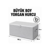 Spartek home textile 2 Adet Üst Kalite Maxi Büyük Boy Yastık, Yorgan , Döşek Hurcu 100X50
