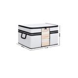 Spartek home textile 4 Adet LÜX Beyaz - Siyah şeritli - Pencereli Yastık Yorgan - Hurcu 75 X 40 X 40 cm