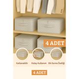 Spartek home textile 4l ü gri-desenli Destekli Hurç Büyük Boy–Fermuarlı Katlanabilir Saklama ve Düzenleme Kutusu45x35x23