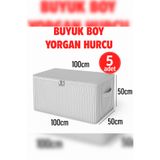 Spartek home textile 5 - Adet ANTRASİT Çizgili Maxi Büyük Boy Yastık, Yorgan , Döşek Hurcu Desenli 100X50