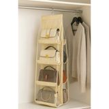 Spartek home textile 8 Cepli Dolap Içi Çanta Ve Ayakkabı Düzenleyici Krem 110X37