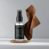 Spasibo 70 ml Gözlük Temizleme Solüsyonu + Premium Güderi Bez Seti | Anti-Statik, Hızlı Kuruyan | Optik Cam, Güneş Gözlüğü, Mavi Işık Gözlüğü için | Taşınabilir Sprey