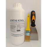 Spatula ve Fırça ile Kurumuş Bant, Duvar Kağıdı, Etiket Sökücü Jel - 1.2 KG