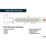SPC4050-36B Çelik Kablo / Hortum Çorabı - Gümüş Grisi