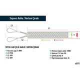 SPC58-24Bİ Çelik Kablo / Hortum Çorabı 316 Inox - Gümüş Grisi