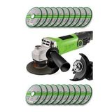 Spech Power Bakır Sargı Devir Ayarlı 4100 W 115-125 mm Spiral Avuç Içi Taşlama Makinası 20 Taş Hediyeli