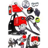 Spech Power Usa 11 Hp-X Çelik Piston Turbo Benzinli Sırt Tipi Ot Çalı Biçme Tırpan Makinesi