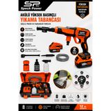 Spech Power Yüksek Basınçlı Kömürsüz Motor Akülü Oto Araba Yıkama Makinesi Şarjlı max 110 Bar