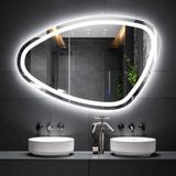 Speci Led'li Lazer Kumlamalı Lavabo & Banyo Aynası (Dokunmatik Sensörlü) beyaz led 100 x 65