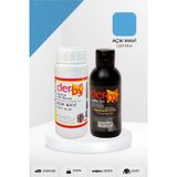 Special Açık Mavi Deri Boyası ve Cilası 100 mL - 2'li Set / Mont Eşya Çanta Deri Boyası