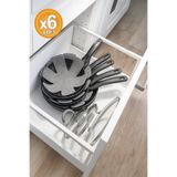 Special Action 6 Adet Tava,Tencere Ve Bor Cam Koruyucu Düzenleyici Çizdirmez Elyaf Keçe 30x30
