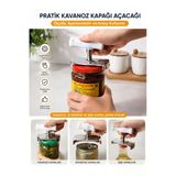 Special Action Ayarlanabilir Kavanoz Kapak Açacağı Pratik Konserve Şişe Kapağı Açıcı Paslanmaz Çelik