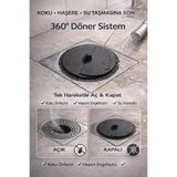 Special Action Gider Kapatıcı 360° Döner Yer Süzgeci Kapağı Koku Giderici Haşere Önleyici Duş Banyo Gider Tıkacı